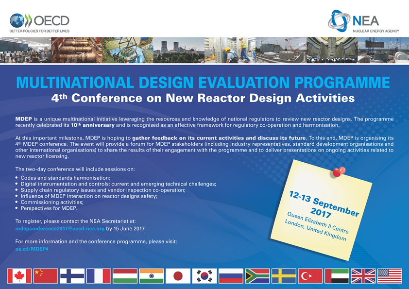 Fourth Conference on New Reactor Design Activities flyer